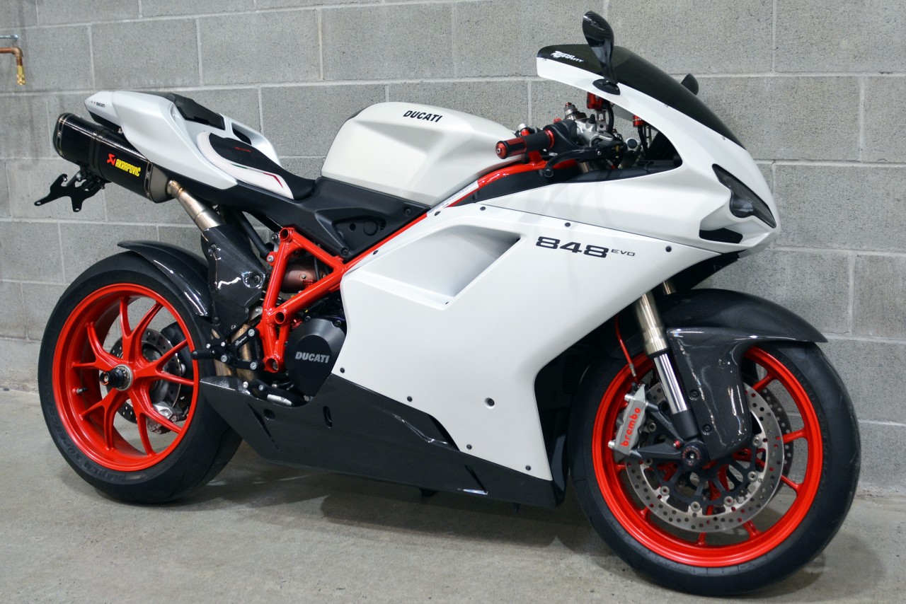 2011 Arctic White Ducati 848 EVO 13,980 For Sale, Finance Lease or